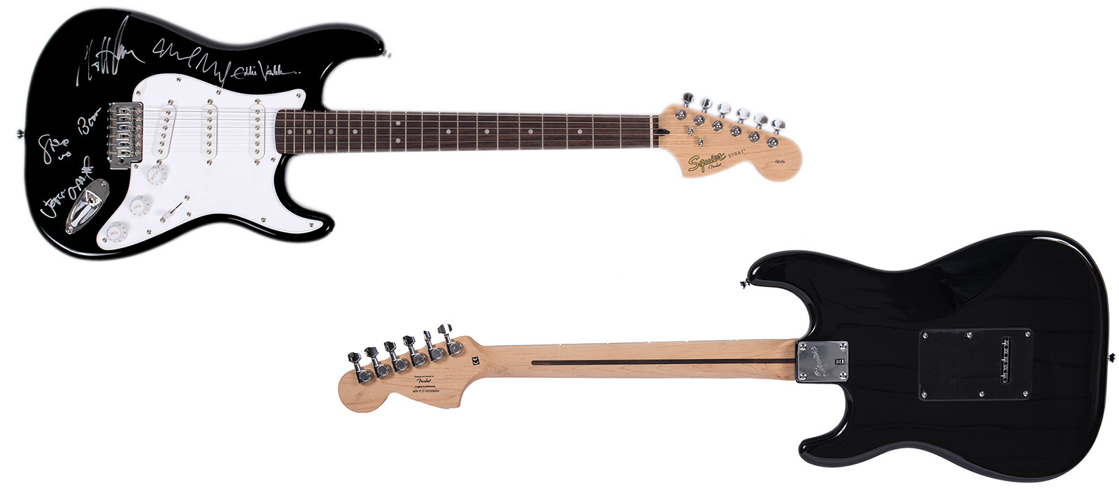 Auction Alert Pearl Jam Autographed 2016 Squier Fender Electric Guitar Auction Alert Pearl Jam Autographed 2016 Squier Fender Electric Guitar