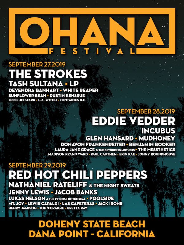 Pearl Jam - Eddie Vedder to Headline Ohana Fest